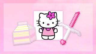 hello kitty 32x by odila amp wioh mcpemcbe texture pack [upl. by Nissie]