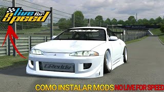 Como Baixar e Instalar Mods de Carro no Live for Speed [upl. by Attikin]