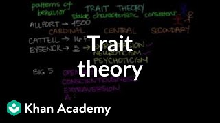 Trait theory  Behavior  MCAT  Khan Academy [upl. by Elinad]