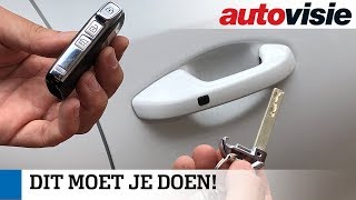 Wat als je een lege batterij voor Keyless Entry hebt  Sjoerds Weetjes 135  Autovisie [upl. by Lucius]