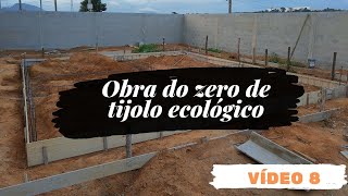 CASA DE TIJOLO ECOLÓGICO  PASSO A PASSO [upl. by Nylarak]