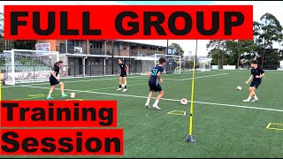 GROUP SOCCER TRAINING IDEAS  Joner Football [upl. by Aehtla649]