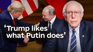 Bernie Sanders on Trump’s alignment with Russia [upl. by Annawt]