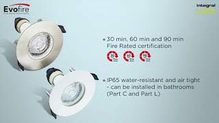 Integral LED Evofire IP65 Fire Rated Downlight [upl. by Sussi]