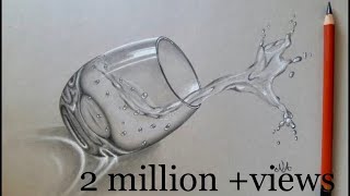 Water glass sketch in 3D [upl. by Wolpert]