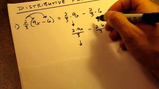 How To  Distributive Property Fractions [upl. by Assenat]