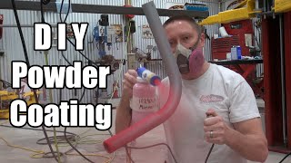 DIY Powder Coating  How to  Eastwood Co Kit Try Out [upl. by Ahsoyek]