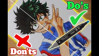 Dos and Donts  How to use Alcohol Markers like a PRO [upl. by Anwahsiek]