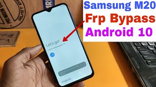 Samsung M20 FRP Bypass  SMM205 Google Account Bypass Without Pc Android 10 No Smart Switch 100 OK [upl. by Ocir262]