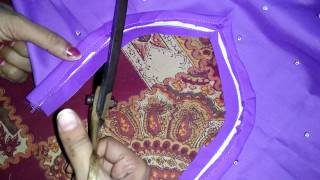 Simple salwar kameez cutting and stitching [upl. by Portwine277]