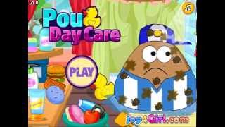 Pou Day Care  FREE Online Mini Gameplay Walkthrough [upl. by Auginahs]