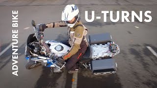 How To UTurn on Adventure Motorcycles  Works with Street Bikes Too [upl. by Acimehs]