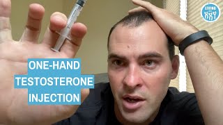 One Handed Testosterone Gluteal Injection [upl. by Kalb]