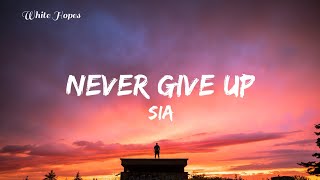 Sia  Never Give Up Lyrics [upl. by Epps]