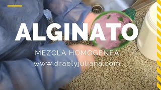 ALGINATO Mezcla Homogénea👅 kromopan MaterialesDentales dental [upl. by Neliac]