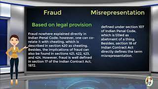 What is Difference Between Fraud amp Misrepresentation [upl. by Derian]