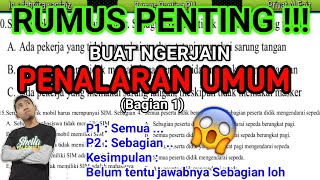 RUMUS PENALARAN UMUM  TPS UTBK 2020 BAGIAN 1 [upl. by Eppie825]