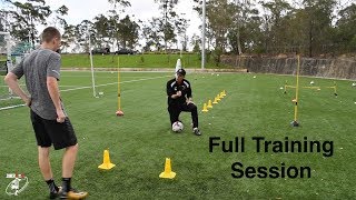 FULL SESSION  Loads of different football drills  Joner Football [upl. by Atahs]