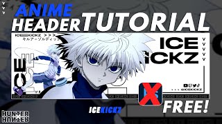 How To Make A FREE Anime HeaderBanner In Pixlr Easy Tutorial [upl. by Uzzial156]