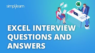 Excel Interview Questions And Answers  Top Excel Questions Asked In Interviews  Simplilearn [upl. by Strauss507]