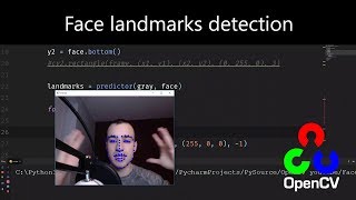 Face landmarks detection  Opencv with Python [upl. by Annyrb]