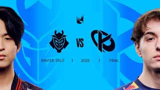 G2 vs KC  2025 LEC Winter Split Playoffs  Split Final [upl. by Seko]