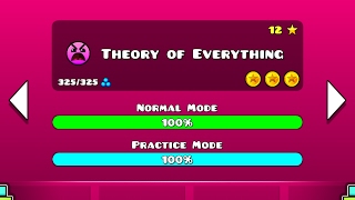 Geometry Dash Walkthrough  Level 12 Theory of Everything ALL COINS [upl. by Dominica]