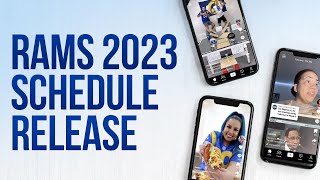 Rams 2023 Season Schedule Release Video [upl. by Camilia]