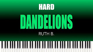 Ruth B – Dandelions  HARD Piano Cover [upl. by Ofella816]