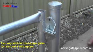 Gate Latch 2 way for round pipe and square [upl. by Birck]