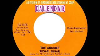 1969 HITS ARCHIVE Sugar Sugar  Archies a 1 recordmono 45 [upl. by Weidar102]