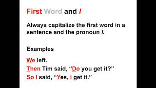 Capitalization Lesson  When to Capitalize in the English Language [upl. by Latham]