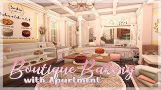 Blush Boutique Bakery amp Apartment  Bloxburg Speed Build [upl. by Efron]