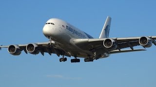 All 9 Airbus A380s landing at Heathrow Airport [upl. by Leugimsiul]