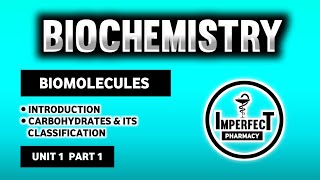 Carbohydrates  Biomolecules  Biochemistry  B Pharma 2nd Semester [upl. by Sisak]