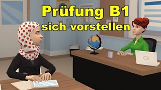 Prüfung B1  DTZ  sich vorstellen  Sprechen Teil 1 [upl. by Wiedmann]