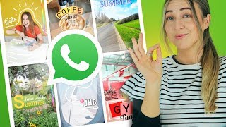 WhatsApp Status  10 Creative Ideas  Using ONLY The App [upl. by Darill]