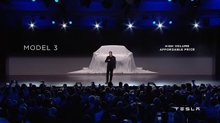 Tesla Unveils Model 3 [upl. by Efal]