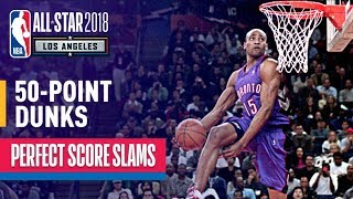 ALL 50Point Dunks In NBA Slam Dunk Contest History [upl. by Nywled868]