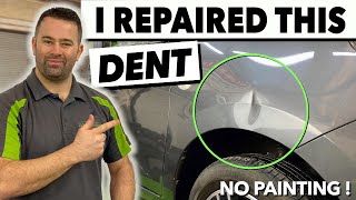 SUPER CLEAN PDR REPAIR ON A FRONT FENDER  Paintless Dent Removal Uk 🇬🇧By DentRemover [upl. by Carree]