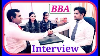 BBA interview questions and answers  BBA Interview  Management Interview  PD Classes [upl. by Molly]