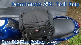 Kemimoto 35L Motorcycle Tail Bag Review [upl. by Tremaine]