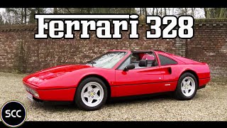 FERRARI 328 GTS Spider Spyder 1986  Test drive in top gear  V8 Engine sound  SCC TV [upl. by Adehsor117]