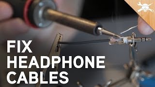 How to Fix Broken Headphone Cables [upl. by Bokaj]