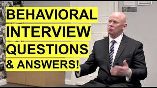 BEHAVIORAL Interview Questions amp Answers How to ANSWER Behavioural Interview Questions [upl. by Reisman]