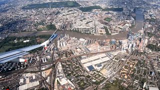 Scenic Approach into London Heathrow Airport British Airways [upl. by Gerty723]