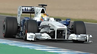 BMW Sauber F107 F108 F109 on Race Track  Awesome Sound [upl. by Ellimaj]