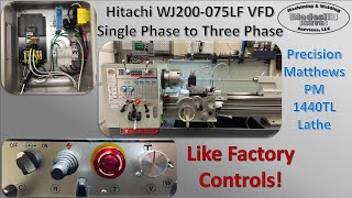 Lathe VFD Wiring Conversion With Like Factory Controls [upl. by Hiram]