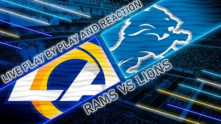 Rams vs Lions Live Play by Play amp Reaction [upl. by Meirrak292]