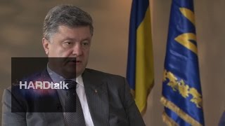 Ukraine President Petro Poroshenko  BBC HARDtalk [upl. by Ledah]